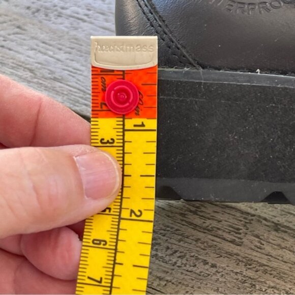 Timberland Black Leather Waterproof Combat Moto Boots Womens Size 9 - Picture 9 of 9